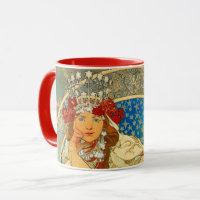 Alphonse Mucha Art Nouveau Princess Hyacinth