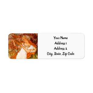 Alphonse Mucha Art Nouveau Spring