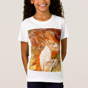Alphonse Mucha Art Nouveau Spring T-Shirt