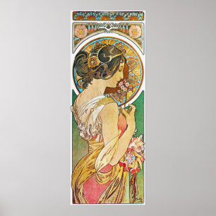 Alphonse Mucha Art Nouveau Vintage Poster