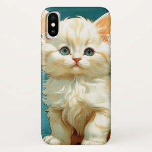 Alphonse Mucha Art Nouveau White Cat Case-Mate iPhone Hülle