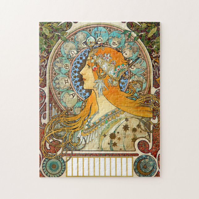 Alphonse Mucha Art Nouveau Zodiac (Vertikal)