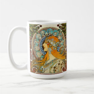 Alphonse Mucha Art Nouveau Zodiac Kaffeetasse