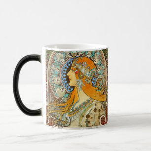 Alphonse Mucha Art Nouveau Zodiac Verwandlungstasse