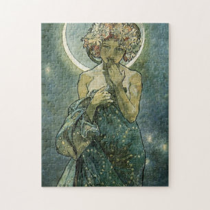Alphonse Mucha Atemberaubende Jugendstil-Frau #18