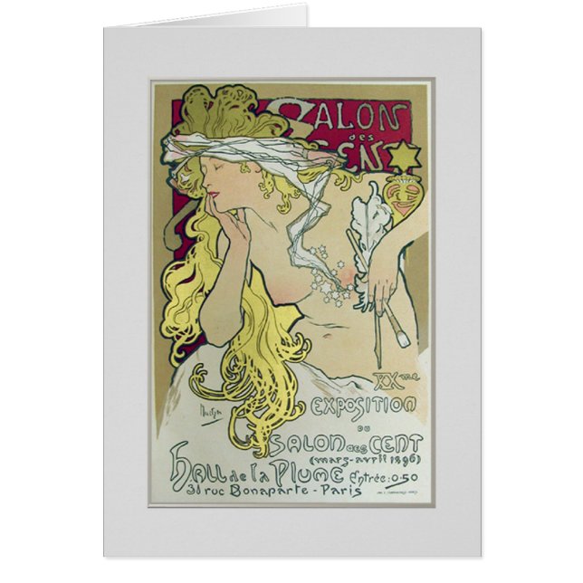 Alphonse Mucha, Ausstellungsplakat, 1896. (Vorne)