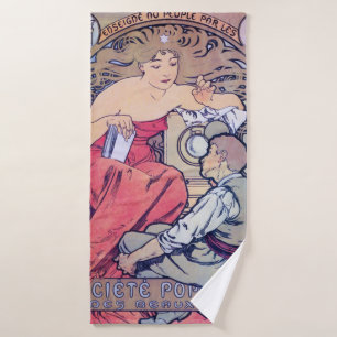Alphonse Mucha Badehandtuch