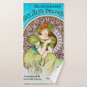 Alphonse Mucha Badehandtuch