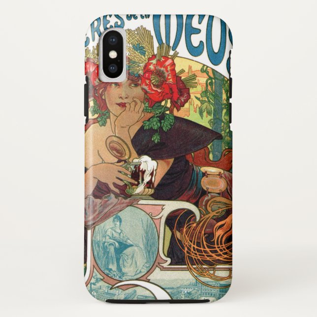 Alphonse Mucha Bieres De La Meuse Case-Mate iPhone Hülle (Rückseite)