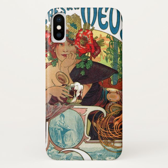 Alphonse Mucha Bieres De La Meuse Case-Mate iPhone Hülle (Rückseite)