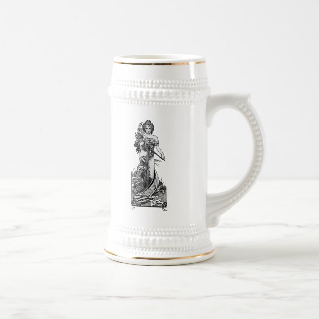 Alphonse Mucha Broken Blossoms Bierglas (Rechts)