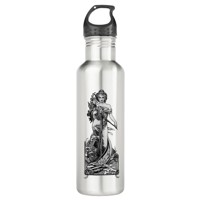 Alphonse Mucha Broken Blossoms Trinkflasche (Vorderseite)