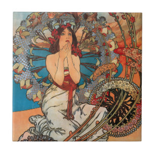 Alphonse Mucha Carreaux Art Nouveau
