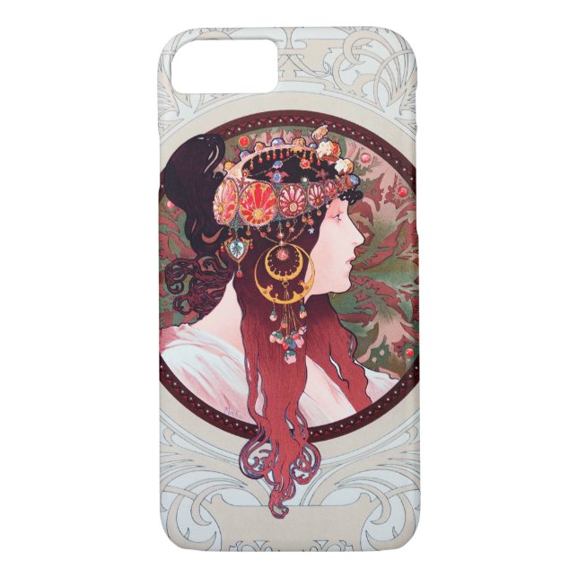 Alphonse Mucha Case-Mate iPhone Hülle (Rückseite)