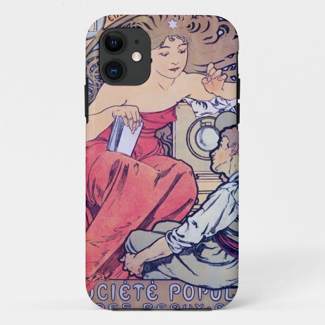 Alphonse Mucha Case-Mate iPhone Hülle (Rückseite)