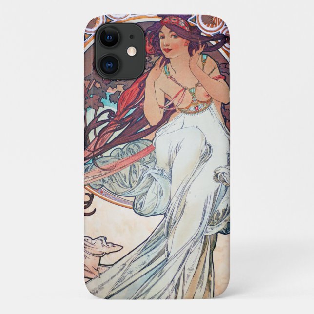 Alphonse Mucha Case-Mate iPhone Hülle (Rückseite)