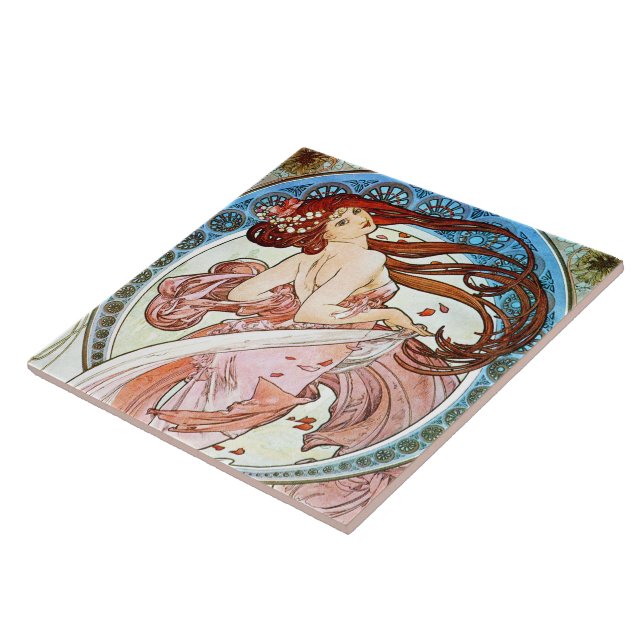 Alphonse Mucha Dance Fliese (Seite)