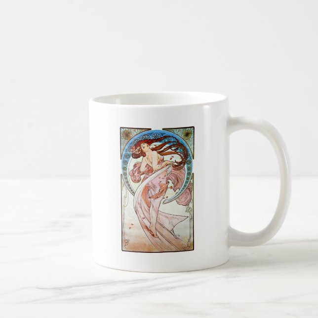 Alphonse Mucha Dance Kaffeetasse (Rechts)