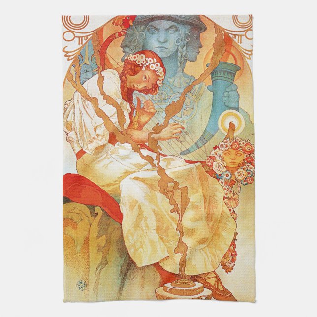 Alphonse Mucha das slawische epische Geschirrtuch (Vertikal)