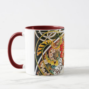 Alphonse Mucha Daydream Florale Vintage Art Nouvea Tasse