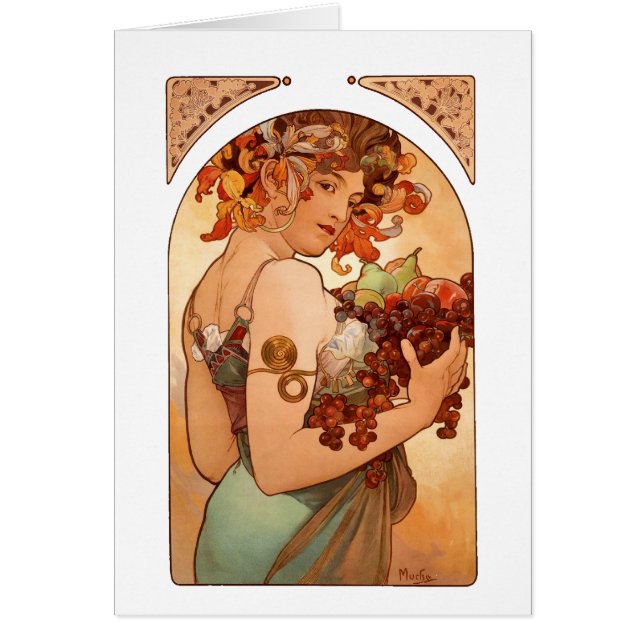 Alphonse Mucha - die Früchte (Vorne)