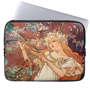 Alphonse Mucha, Die Jahreszeiten (1896) Frühling Laptopschutzhülle