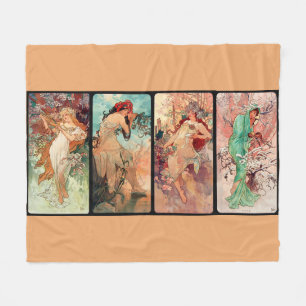 Alphonse Mucha, Die Vier Jahreszeiten (1896) Fleecedecke
