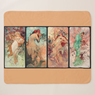 Alphonse Mucha, Die vier Jahreszeiten (1896) Sherpadecke