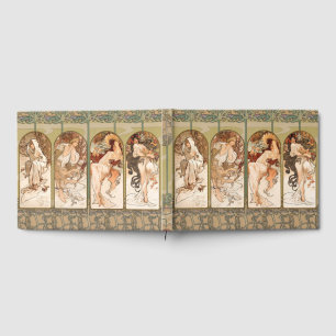 Alphonse Mucha Die vier Jahreszeiten 1897 Art Nouv Gästebuch