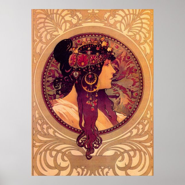 Alphonse Mucha - Donna Orechini Poster (Vorne)