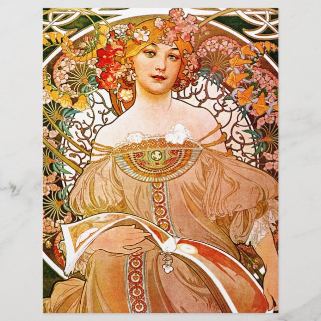 Alphonse Mucha Dreaming (Reverie) (Vorderseite)