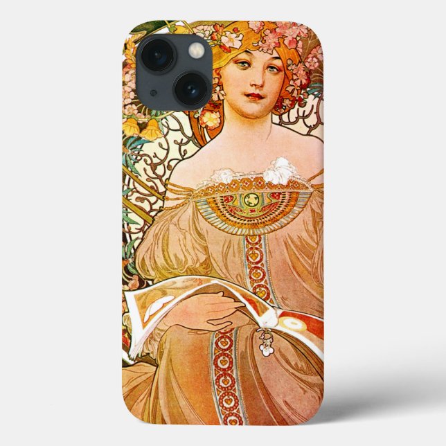 Alphonse Mucha Dreaming (Reverie) Case-Mate iPhone Hülle (Rückseite)