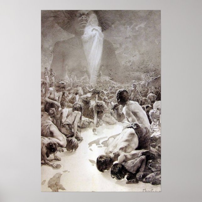 Alphonse Mucha - Eine Abbildung von Le Pater Poster (Vorne)