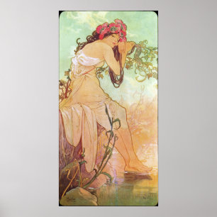 Alphonse Mucha Ete/Sommer 1896 Poster