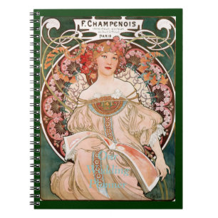 Alphonse Mucha F. Champenois Notizblock