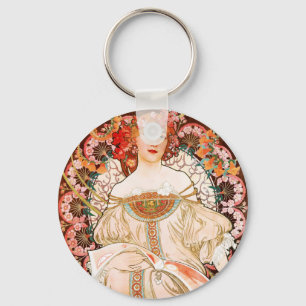 Alphonse Mucha F. Champenois Schlüsselkette Schlüsselanhänger