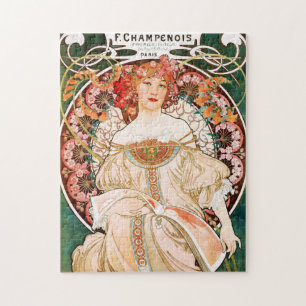 Alphonse Mucha F. Puzzle Champenois