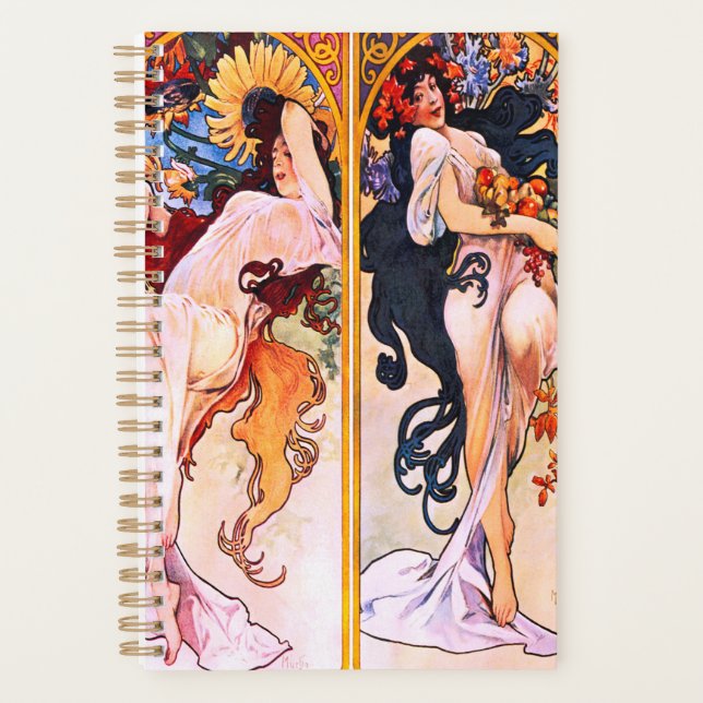 Alphonse Mucha - Four Seasons Planer (Vorderseite)