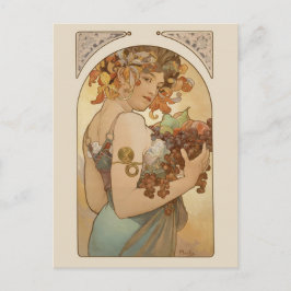 Alphonse Mucha Fruit CC0405 Art Nouveau Postcard Postkarte