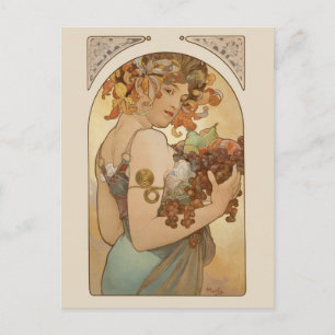 Alphonse Mucha Fruit CC0405 Carte postale Art Nouv