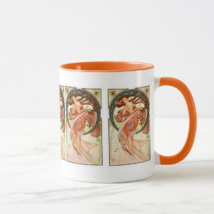 Alphonse Mucha - Girly Nouveau Kunst - Tanz Tasse