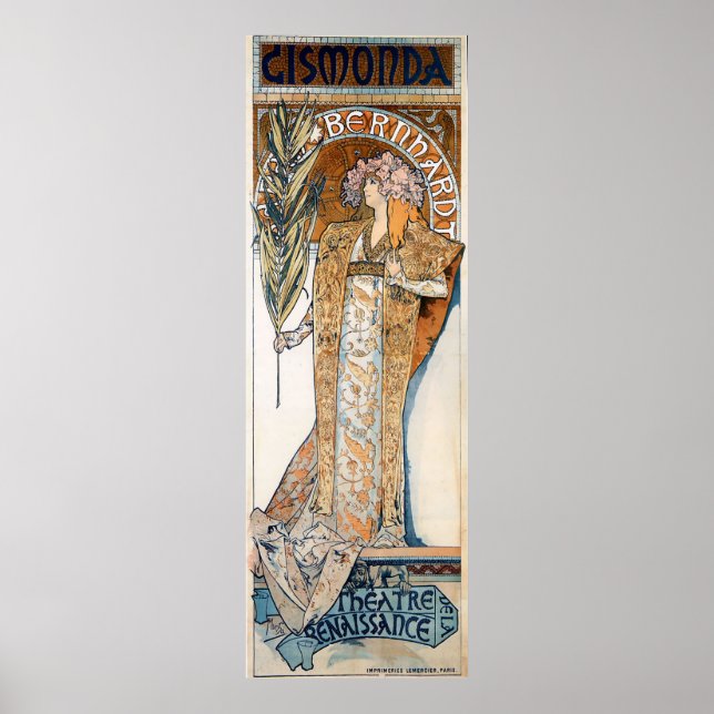 Alphonse Mucha - Gismonda - Art Nouveau Poster (Vorne)