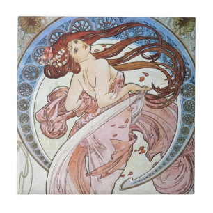 Alphonse Mucha Göttin Fliese