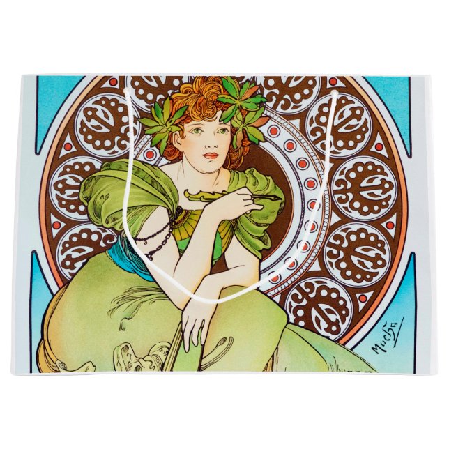 Alphonse Mucha Große Geschenktüte (Vorderseite)