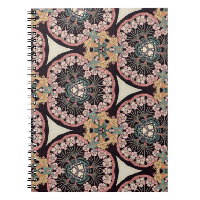 Alphonse Mucha inspiriertes Notebook Notizblock (Vorderseite)