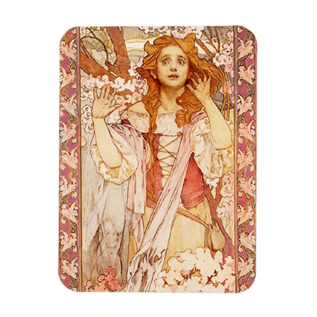 Alphonse Mucha Jeanne d'Arc Magnet (Vertikal)
