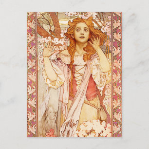 Alphonse Mucha Joan de Arc Carte Postale