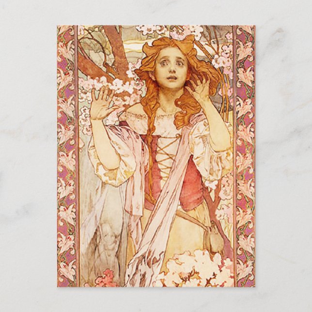 Alphonse Mucha Joan de Arc Carte Postale (Devant)