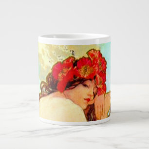 Alphonse Mucha Jugendstil Sommer Jumbo-Tasse