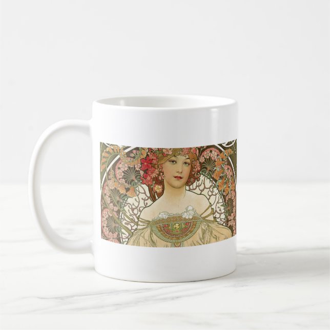 Alphonse Mucha - Jugendstilmeister Kaffeetasse (Links)